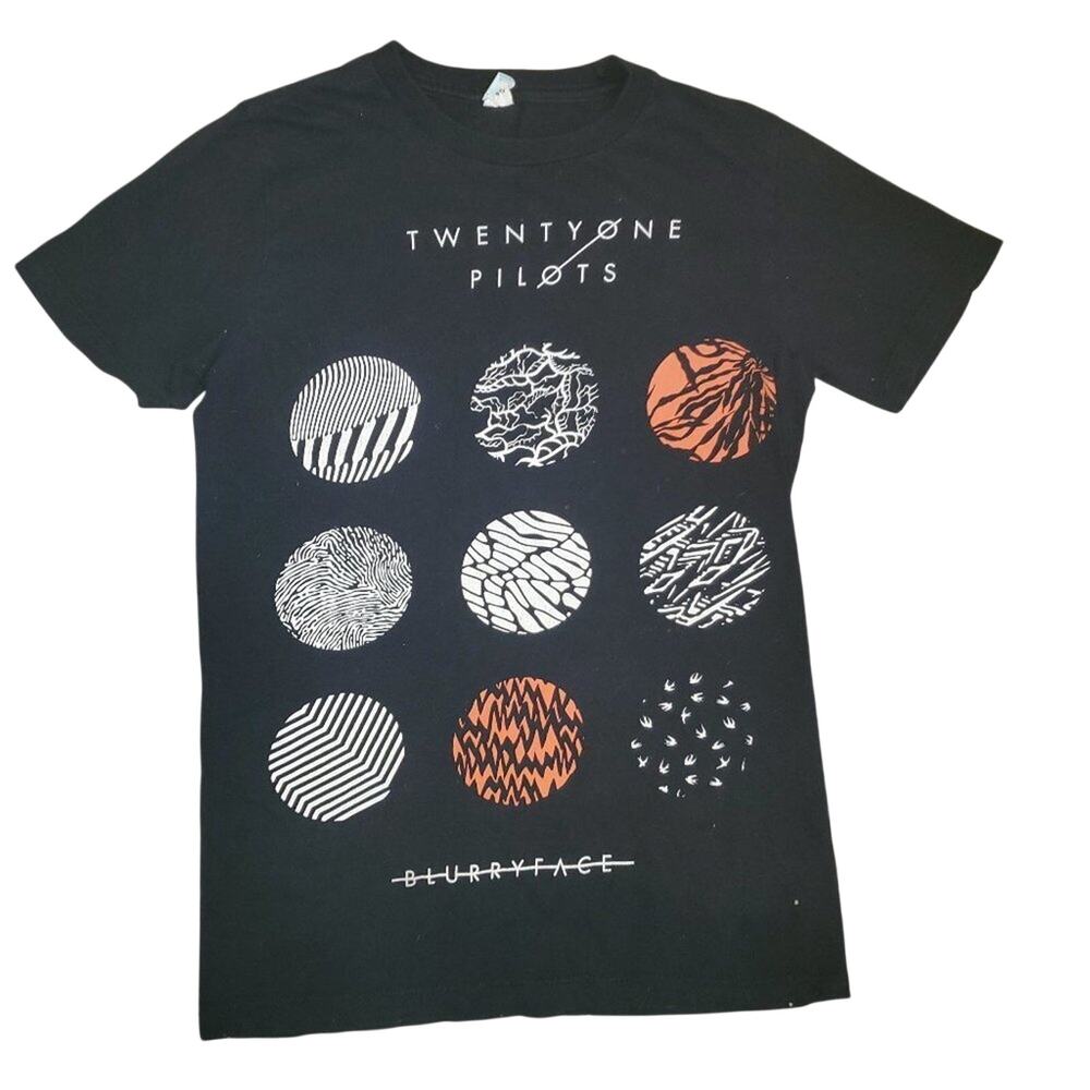 Pacific Twenty One Pilots Blurry Face Black T-shirt Size XS